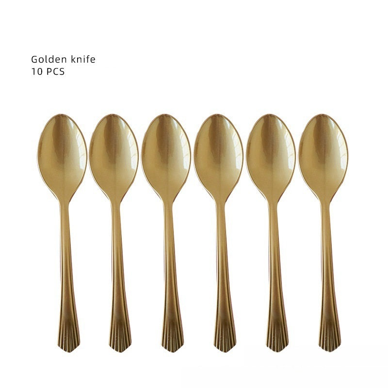 Bulk 10 Pcs Pink Disposable Tableware with Baby Girl Letters Decor Wholesale