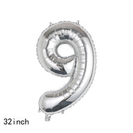 Bulk 32 Inch Foil Number Balloon for Birthday Party Decoration Graduation Celebration Holiday Accessory Decor Wholesale