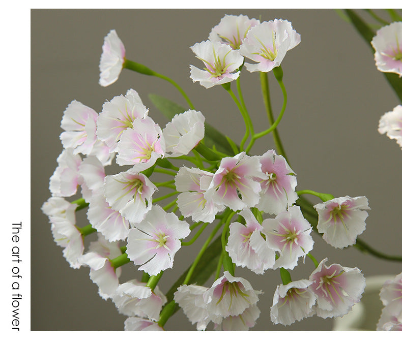 Single Stem Artificial Carnation Flower with 3 Blooms, 28" Tall, Silk-Like Fabric, Modern Style for Home Decor, Weddings & Events