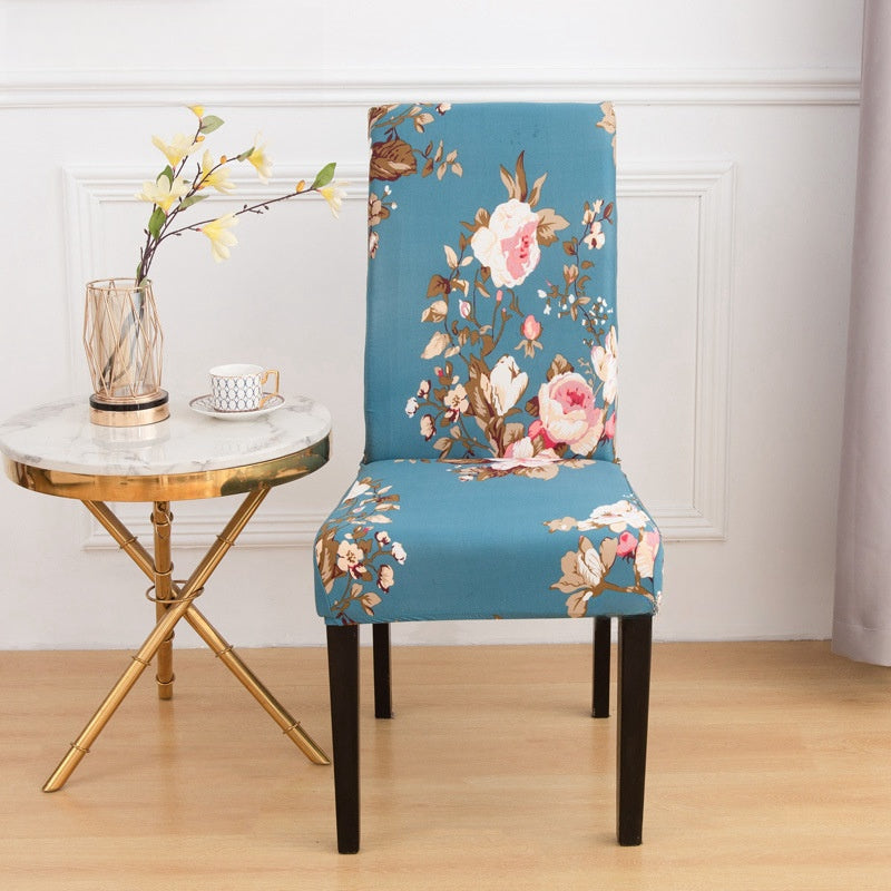 Bulk 2 Pcs Printed Stretch Dining Chair Covers Removable Washable Chair Slipcover For Hotel Home Kitchen Decoration Wholesale