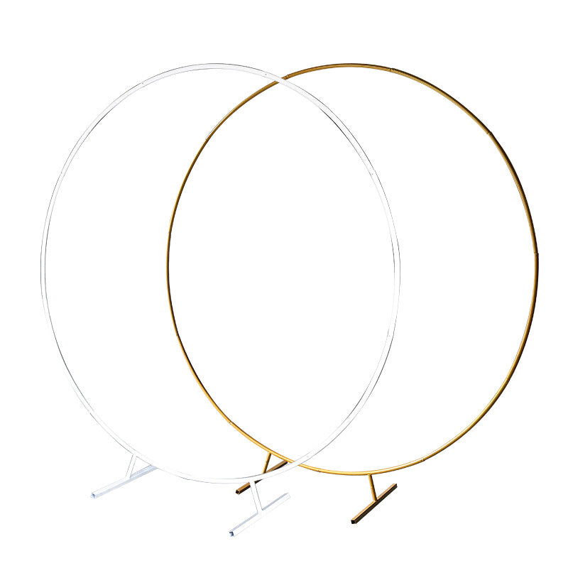 Bulk 78" Round Backdrop Stand Metal Circle Arch for Outdoor Wedding Birthday Party Bridal Shower Wholesale