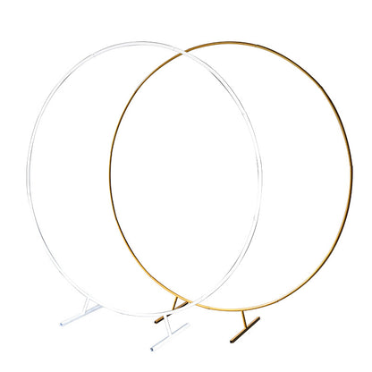 Bulk 78" Round Backdrop Stand Metal Circle Arch for Outdoor Wedding Birthday Party Bridal Shower Wholesale
