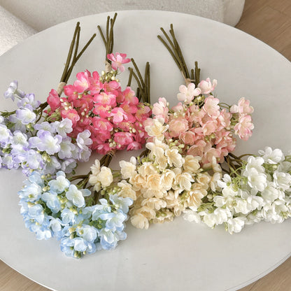 Bulk Jasmine Bridal Bouquet Silk Flowers Bendable Stems Shatterproof for Spring Weddings Boho Centerpieces Garden Party Decor Wholesale