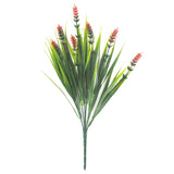 Premium 10 Pack UV Resistant Artificial Lavender Grass High Quality Faux Plants Porch Patio Garden Indoor Outdoor Decor