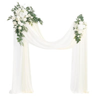 Bulk White Flower Arch 2025 Silk Touch Artificial Rose Wedding Arch with Adjustable Frame for Garden Ceremony Reception Decor Wholesale