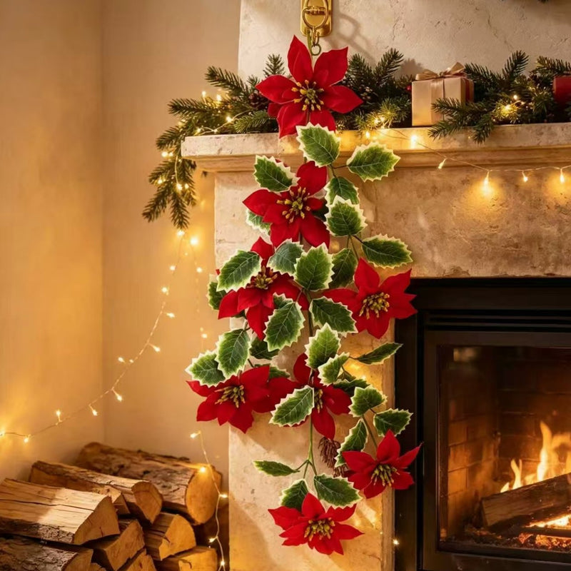 Artificial Christmas Ivy Vine, 24" Green Foliage for Holiday Decor, Wedding & Event Styling