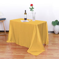 Satin Tablecloth for Weddings & Banquets - Elegant Decoration for Home Dining Room (57" x 102")