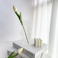 Bulk 1 Pc Wave Shaped Vases Geometric Acrylic Vase For Home Office Wedding Valentine's Day Table Centerpieces Wholesale