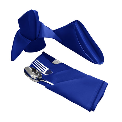 Bulk 25 Pcs Satin Square Napkins for Wedding Banquet Valentine's Day Party Dinner Table Wholesale