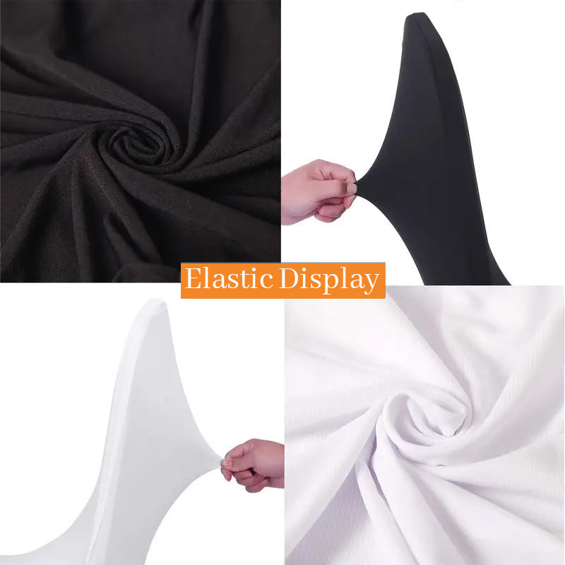 Bulk 30PCS Premium Spandex Chair Covers 4 Way Stretch Elastic Protectors for Wedding Receptions Banquet Halls & Party Events Wrinkle Free Waterproof Fabric with Anti-Slip Band Fits Most Folding Chairs Wholesale