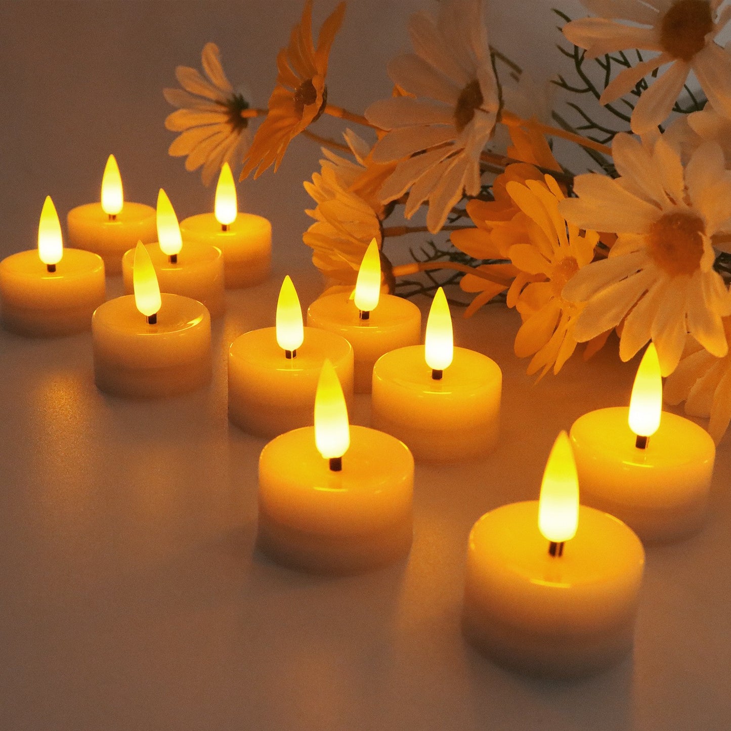 LED Flickering Flameless Candles - Wedding/Outdoor Patio/Christmas Halloween Decor
