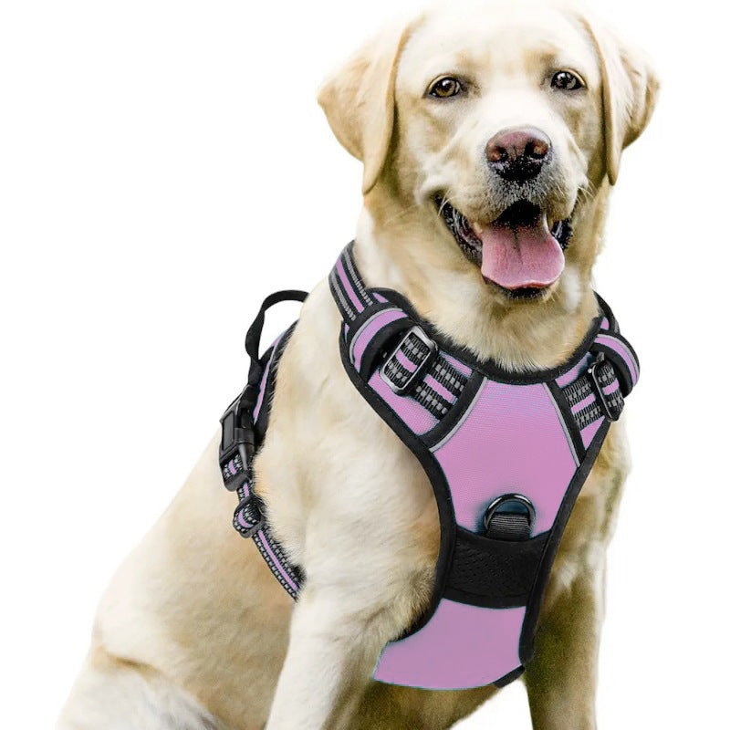 Premium No Pull Dog Harness Oxford Reflective Padding Adjustable Soft Padded Training Walking Hiking Secure Control