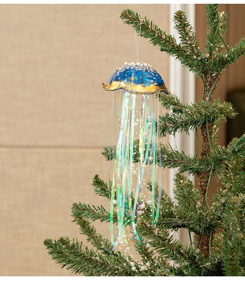 Artificial Jellyfish Hanging Ornaments 10 Pcs Bulk Christmas Decorations
