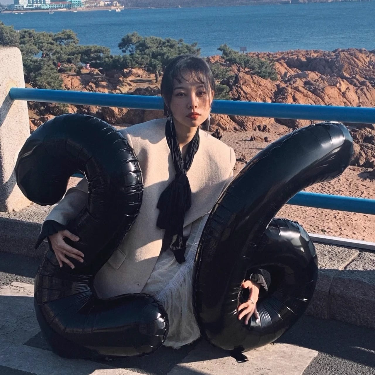 Bulk Black 40 Inch Digital Balloons for Birthday Party Anniversary Valentine's Day Wedding Supplies Scene Decor Arrangement Wholesale