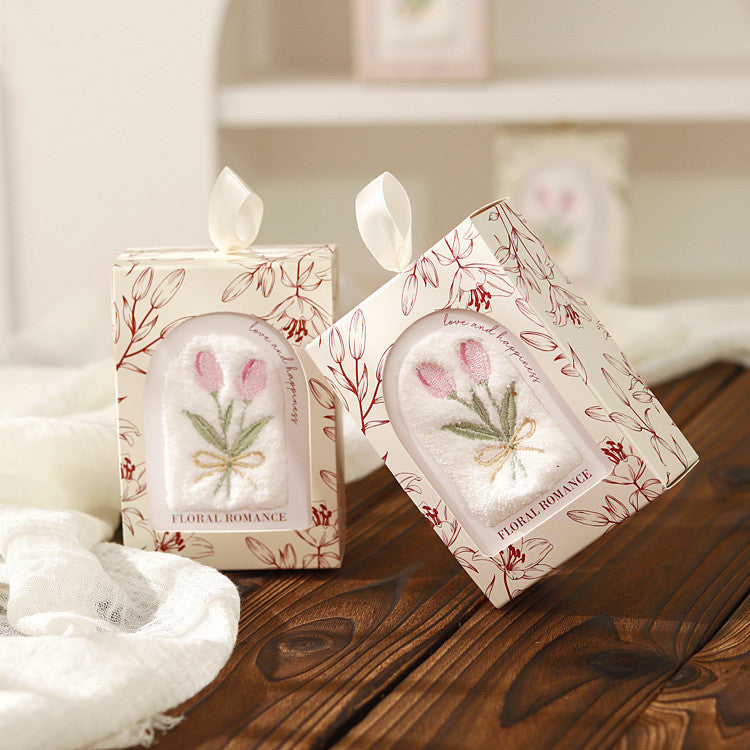 Bridal Shower Favor Embroidered Towel - Bridesmaid Gift | Women's Day Practical Small Gift