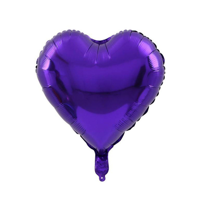 Bulk 50 Pcs 7 Inch Heart-shape Foil Balloons Mylar Balloons for Wedding Valentine's Day Decor Wholesale