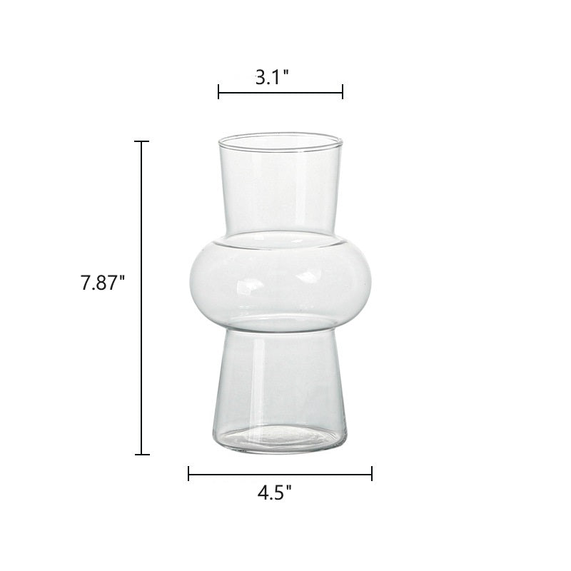 Bulk 7.8" Glass Vase Modern Hydroponic Vases for Centerpiece Wedding Office Home Wholesale
