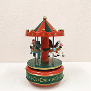 Christmas Carousel Music Box with 4 Moving Horses, Festival Ornament Toy, Bulk Wholesale