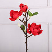 27 Inch Magnolia Stem Artificial Flowers 10 Pcs Bulk Wholesale Silk Magnolia Stems