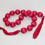 Boho INS Style Wedding Fabric Ball Garland - 6.5ft Bridal Shower Decor for Wedding Venue & Bedroom