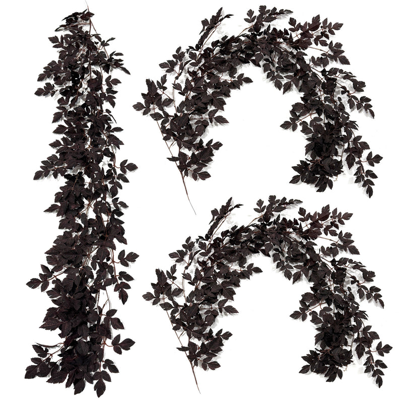 Artificial Trumpet Vine Garland with Maple Leaves, Events and Holiday Displays