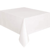 Bulk 20 Pcs Disposable Rectangular Tablecloth Plastic Dining Tablecloth for Outdoor Party Picnic Wedding Wholesale