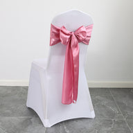 Bulk 10PCS Bows Chair Sashes Satin Chair Ribbons for Wedding Party Events Banquet Chair Cover Decoration Wholesale