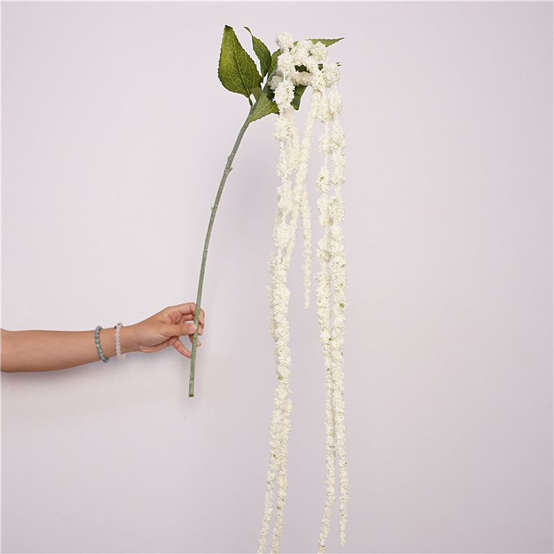 49" Foam Love Tears Garland Vine, Artificial Amaranth Caudatus, Perfect for Wedding Decor, Home Styling, Outdoor Arrangements