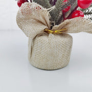 Simulation Mini Xmas Tree with Cedar Branches, Tabletop Ornament, Bulk Wholesale Pack
