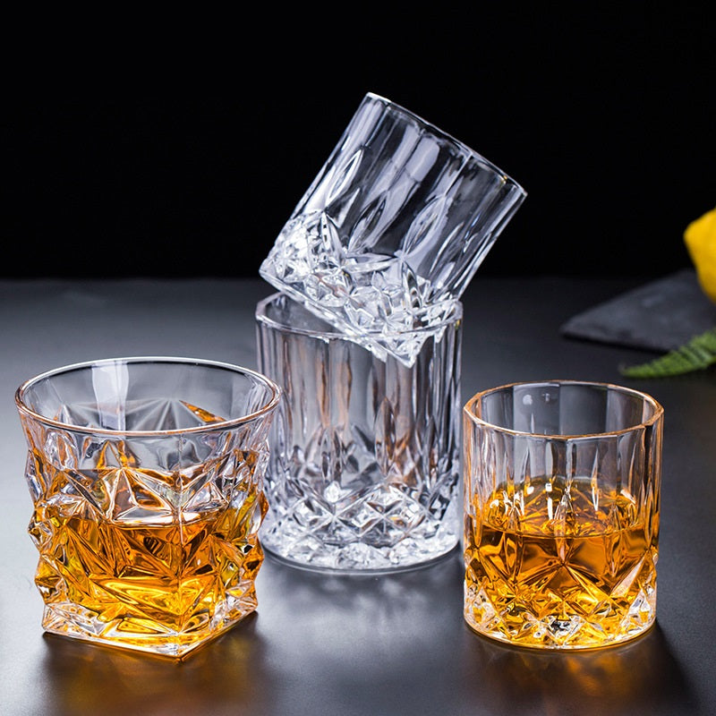 Bulk 2 Pcs Crystal Glass for Drinking Bourbon Scotch Whisky Cocktails Cognac Wholesale