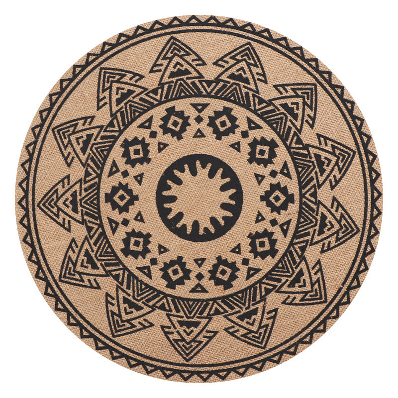 2-Pack Natural Jute Heat-Resistant Table Pads - 15 Inches Dining Table Decor