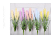 33 Inch Artificial Reed Grass 10 Pcs Faux Pampas Grass Bulk Outdoor Plants