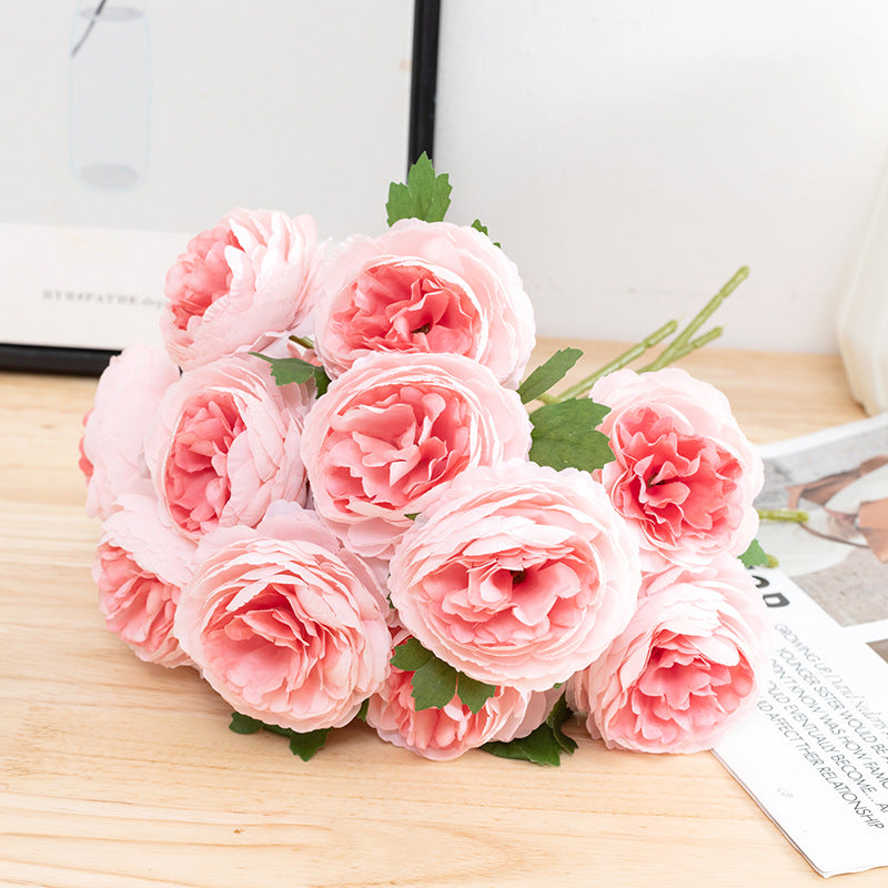 12 Inch Silk Peony Stems Artificial Flowers 10 Pcs Bulk Wholesale