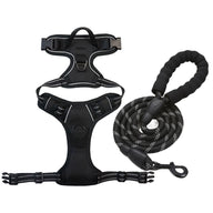 Premium No Pull Dog Harness Oxford Reflective Padding Adjustable Soft Padded Training Walking Hiking Secure Control