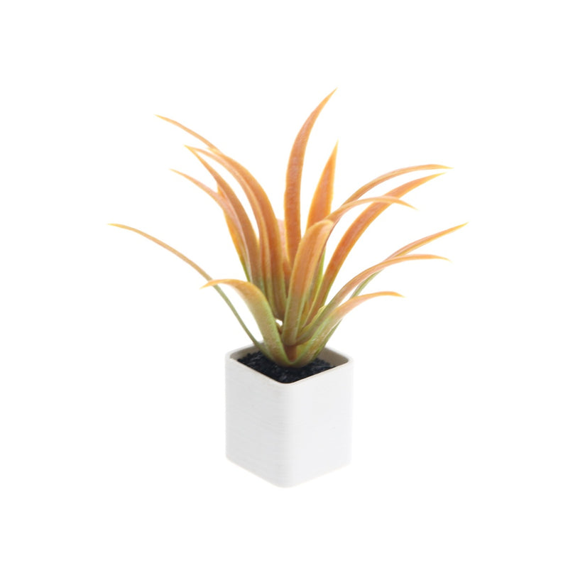 Mini Pineapple Plant Potted Decoration, 2.5" Plastic Faux Green Plant for Home, Office, Events, and DIY Projects