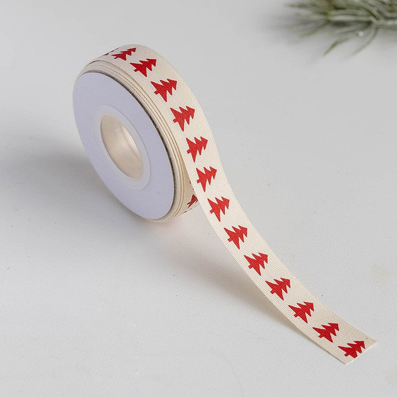 10 Yards Christmas Grosgrain Ribbon Bulk for Gift Wrapping Crafts DIY Holiday Decorations