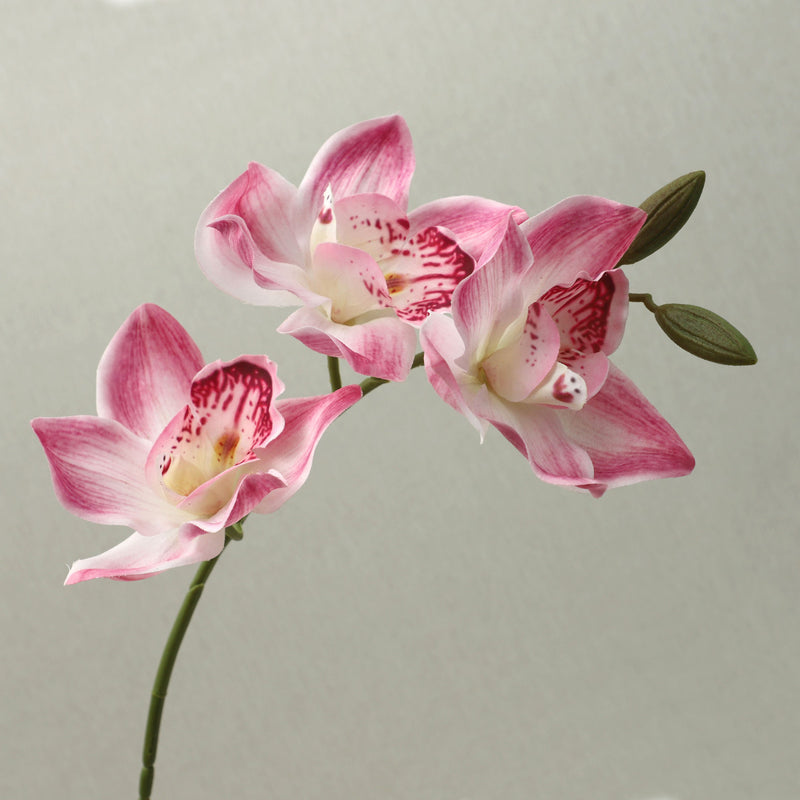Single Stem Magnolia Flower, 29" Tall, Real-Touch Latex, 5 Blooms, Perfect for Home Decor, Weddings, and Events