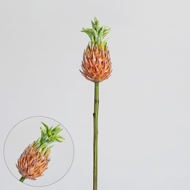 Artificial Pineapple Head Stem, Single Stem Tropical Plant Decor, Perfect for Home, Events, and Commercial Spaces
