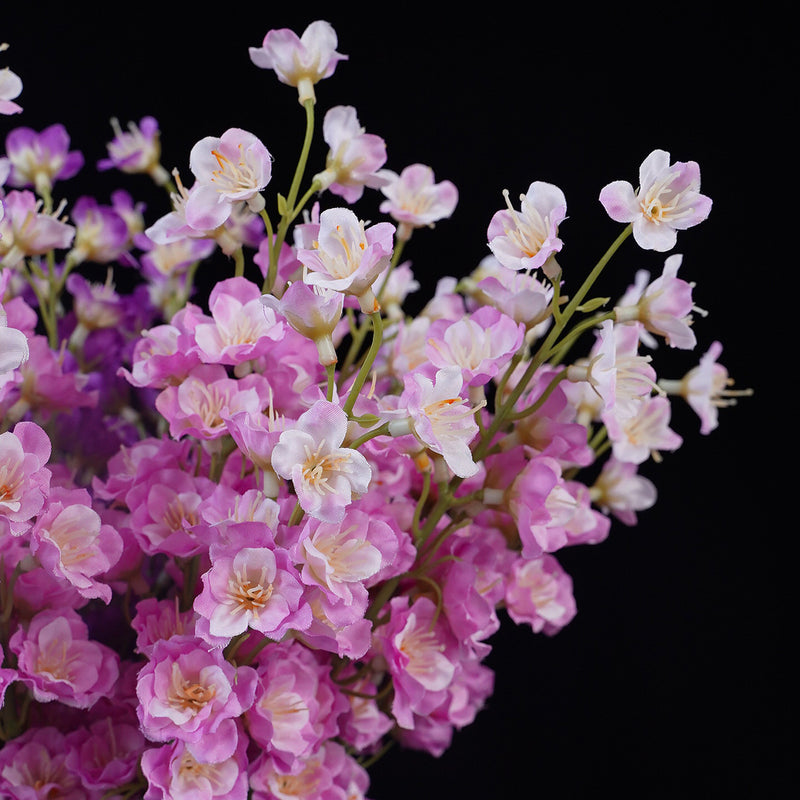 Artificial Delphinium Single Stem, 16 Blooms on Silk-Like Fabric, 16" Tall, for Wedding Centerpieces, Home Decor & Floral Arrangements