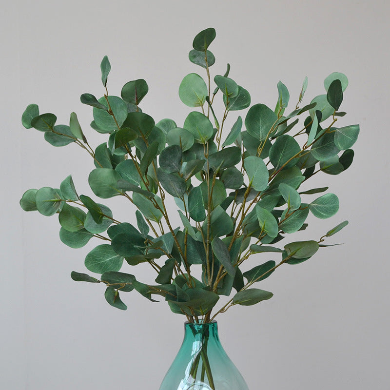 Artificial Eucalyptus Long Stems 35 Inch 10 Pcs Bulk Silk Green Leaves