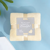 Sherpa Fleece Hand Towel - Wedding Favor & Gift for Bridal Shower Anniversary Celebration Events