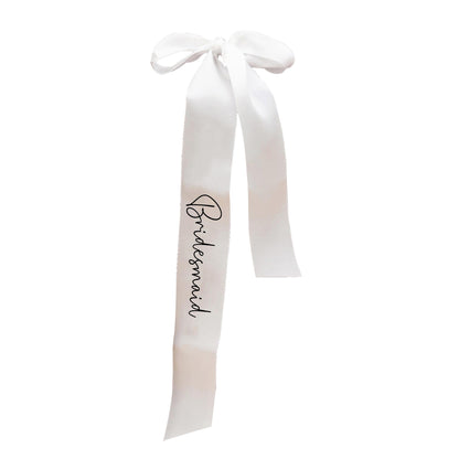 Wedding Decor Satin Ribbon - Bride & Bridesmaid 0.6" x 31.5" | Wedding Decoration Supplies