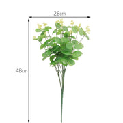 Faux Eucalyptus Leaves Spray Greenery Stems Bulk 12 Inch Artificial Green Leaves 10 Pcs