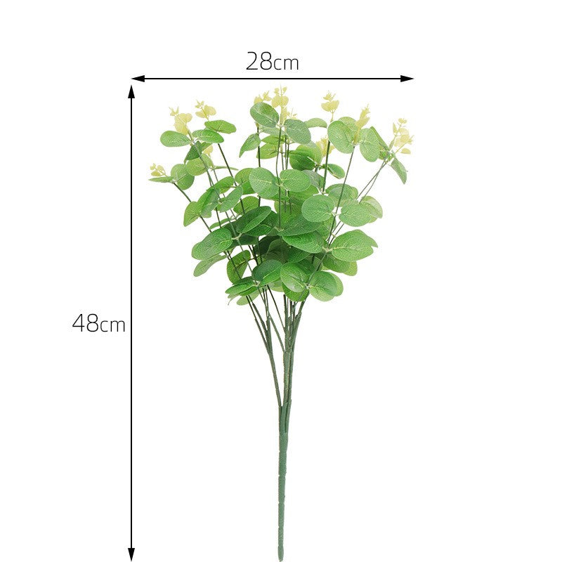 Faux Eucalyptus Leaves Spray Greenery Stems Bulk 12 Inch Artificial Green Leaves 10 Pcs