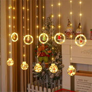 118 Ft LED Curtain String Lights USB Powered with Smart Remote Control for Christmas Window Hanging Decor
