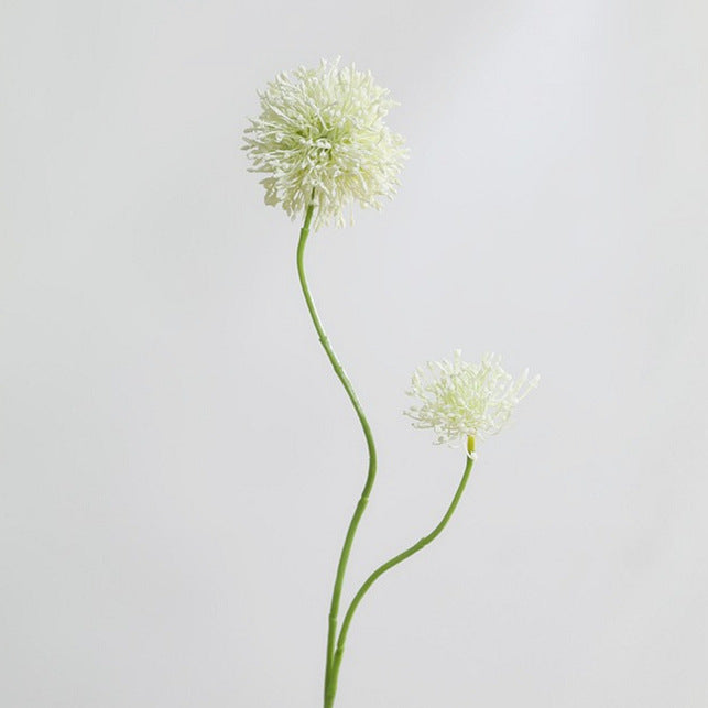 30" Artificial Allium Bush with 2 Blooms, Realistic Plastic Floral Arrangement for Weddings, Home Decor, and Commercial Displays