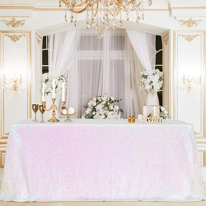 Bulk Sparkle Sequin Rectangle Tablecloth for Wedding Birthday Party Holiday Banquet Table Decoration Wholesale