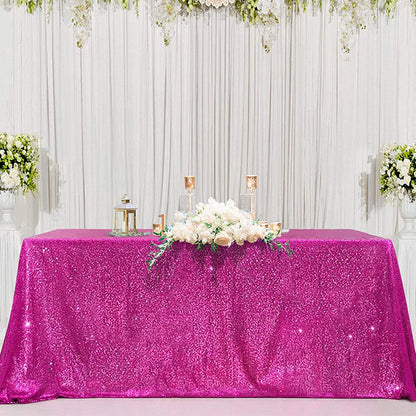 Bulk Sparkle Sequin Rectangle Tablecloth for Wedding Birthday Party Holiday Banquet Table Decoration Wholesale