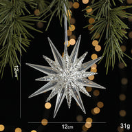 Crystal Christmas Tree Ornaments  Decorations for Luxury Holiday Scene Setup