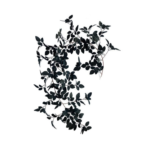 67 Inch Black Artificial Rose Leaf Vine Hanging Rattan Decor Bulk Quantity